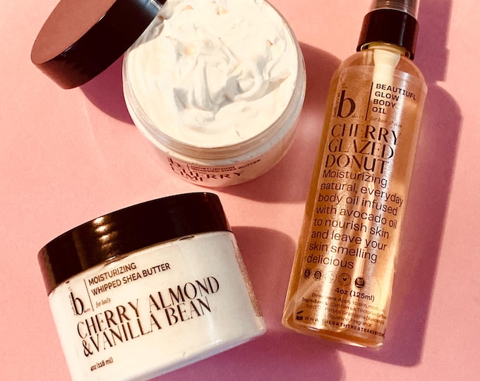Gourmand Body Oil & Dusting Powder or Body Butter Set – Scent Stacking, Vegan Skincare