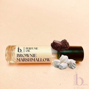 Marshmallow Brownie Perfume Oil  Fragrance  Gooey Brownies Melted Marhmallows   Alcohol Free 10ml
