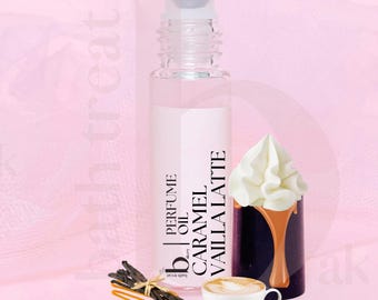 Caramel Vanlla Latte Perfume Oil scent CARAMEL VANILLA COFFEE  Vegan and Alcohol Free 10ml