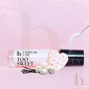 Too Sweet Perfume Oil: Marshmallow Sugar Cookie Scent (10ml)