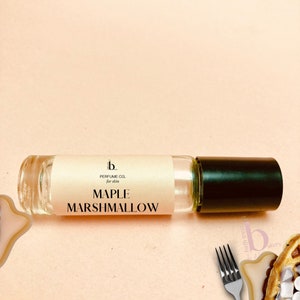 Maple Marshmallow Perfume Oil: Sweet Gourmand Fragrance (10ml)