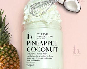 Whipped Body Butter Pineapple Coconut Shea Butter