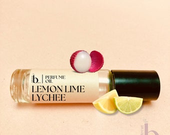 Lemon Lime Lychee Perfume Oil Roll On Fragrance Notes Juicy Lemon and Sweet Marshmallows  Alcohol Free 10ml