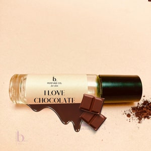I Love Chocolate Perfume Oil: Creamy Cocoa Fragrance - 10ml Roller