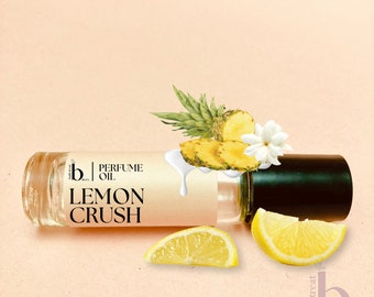 Lemon Crush Perfume Oil Fragrance Notes Juicy Lemon and Tropical Pineapple  Alcohol Free 10ml