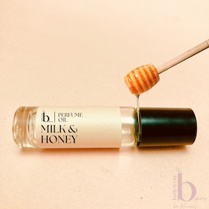 MILK AND HOnEY Perfume Oil  Fragrance Vanilla Almond Tonka Bean Alcohol Free 10ml