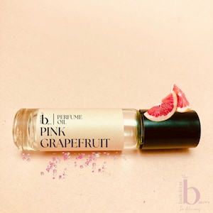 Pink Grapefruit Perfume Oil  Fragrance Notes PINK SUGAR + GRAPEFRUIT Alcohol Free 10ml