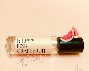 Pink Grapefruit Perfume Oil  Fragrance Notes PINK SUGAR + GRAPEFRUIT Alcohol Free 10ml