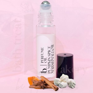 Pumpkin Spice Marshmallow Perfume Oil: Fall Gourmand Scent (10ml Rollerball)