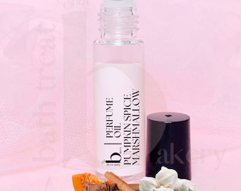 Pumpkin Spice Marshmallow Perfume Oil: Fall Gourmand Scent (10ml Rollerball)