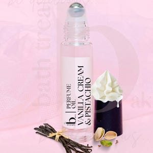 Vanilla Pistachio Perfume Oil: Creamy Fragrance (10ml)