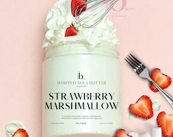 Whipped Body Butter Strawberry Marshmallow Shea Butter