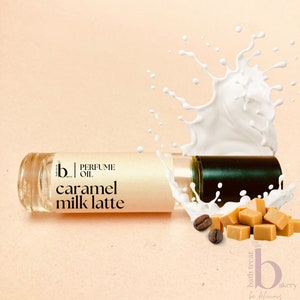 Caramel Milk Latte Roll On Fragrance Notes Creamy Sweet Marshmallow and Milk Alcohol Free 10ml