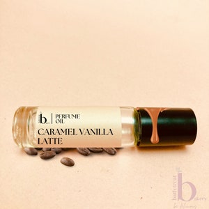 Caramel Vanlla Latte Perfume Oil with Fragrance Notes of CARAMEL VANILLA COFFEE Alcohol Free 10ml