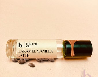 Caramel Vanlla Latte Perfume Oil with Fragrance Notes of CARAMEL VANILLA COFFEE Alcohol Free 10ml