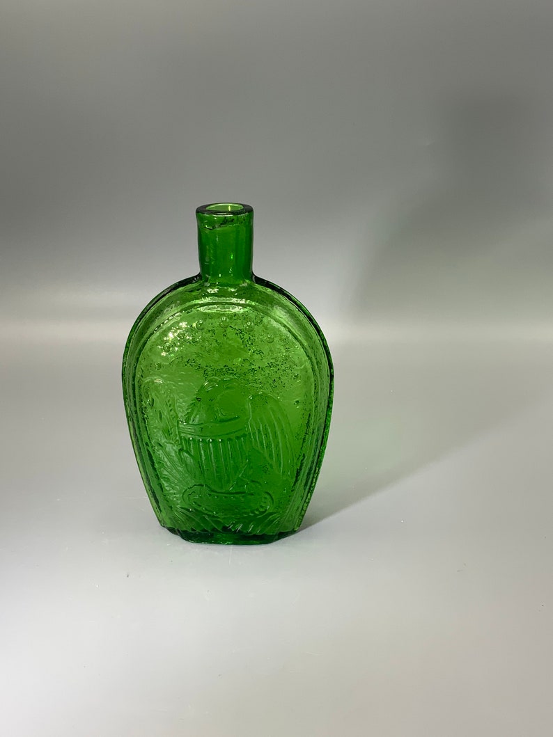 Wheaton Decanter Green Eagle Bottle Etsy