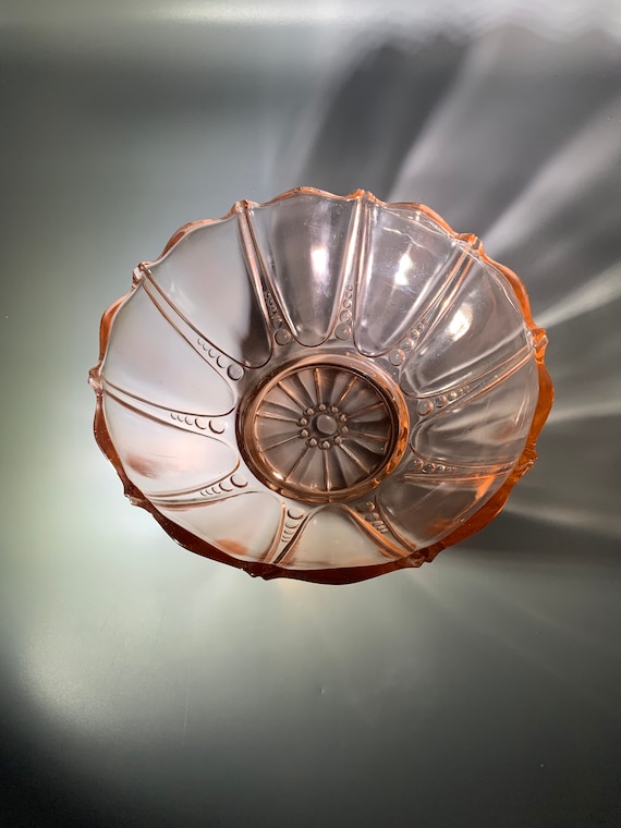 Anchor Hocking Pink Oyster and Pearl Bowl Etsy