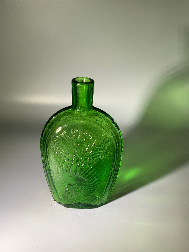Wheaton Decanter Green Eagle Bottle Etsy