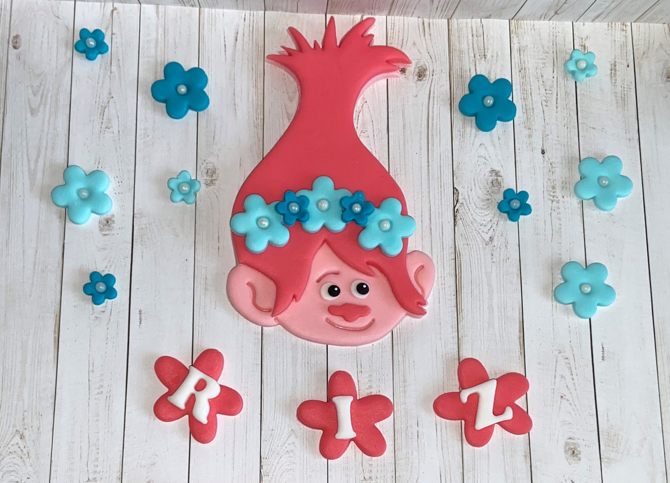 Princesa Poppy Fondant Cake Topper | Etsy