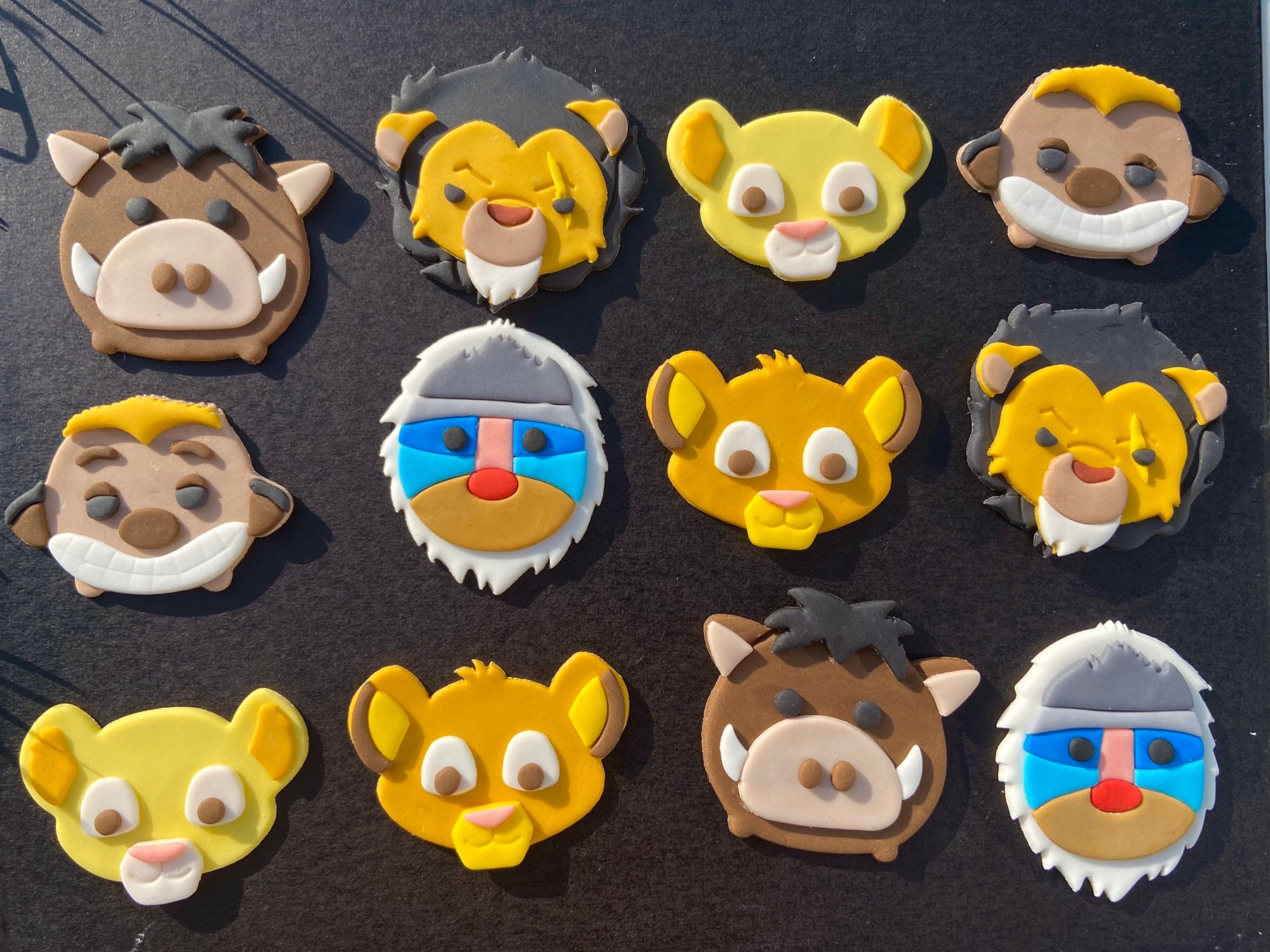 Lion Movie Fondant Cupcake Toppers - 1 Dozen