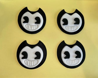 12 Bendy Fondant Cupcake Toppers