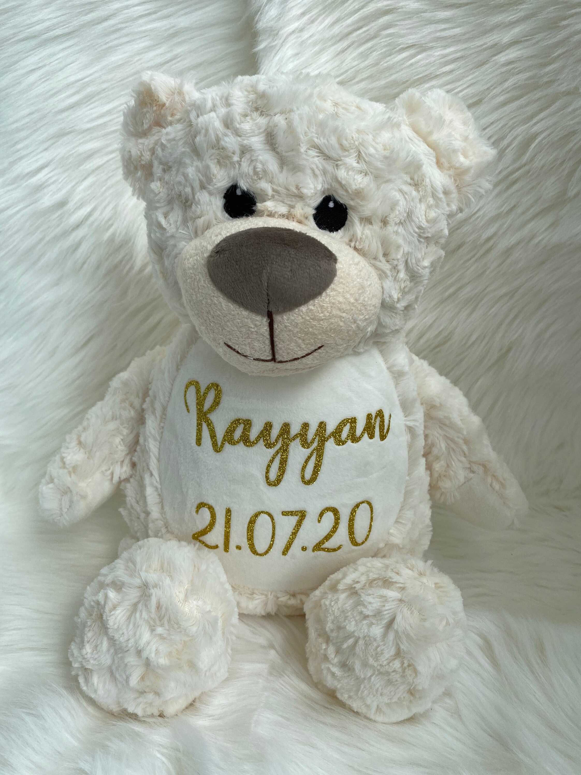 Baby teddy bear with name Clearance