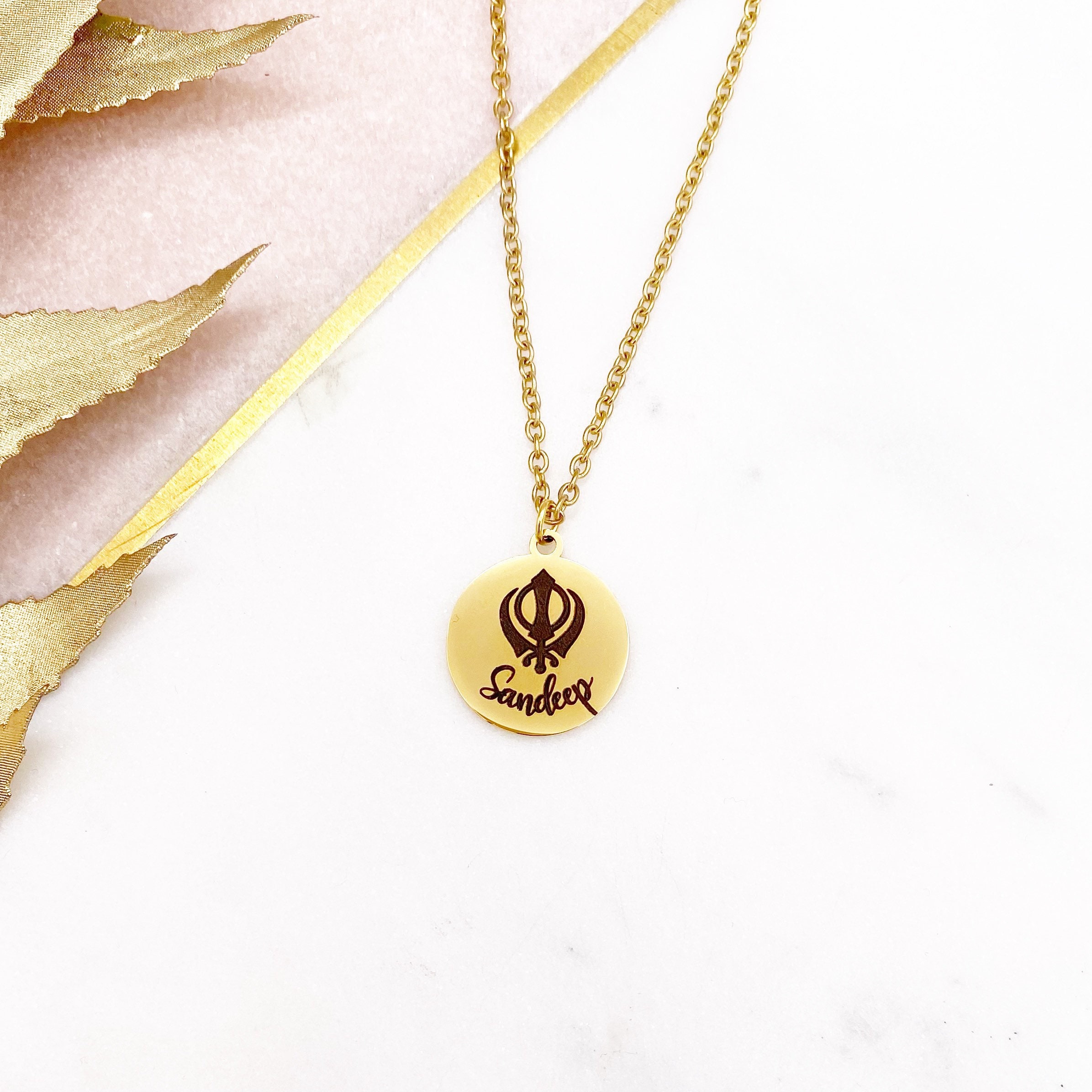 Khanda Necklace Pendant Gift 