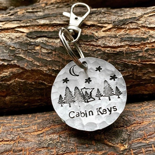 Minnesota Cabin Keys keychain