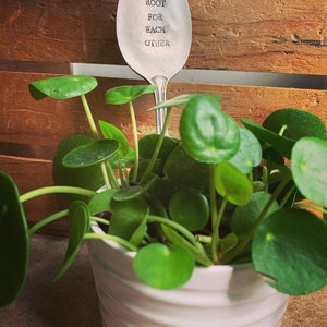 Let&#39;s Root For Each other Garden Marker - Spoon Garden Marker