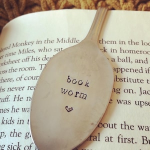 Hand Stamped Spoon Bookmark
