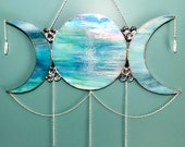 Large Iridescent Triple Goddess