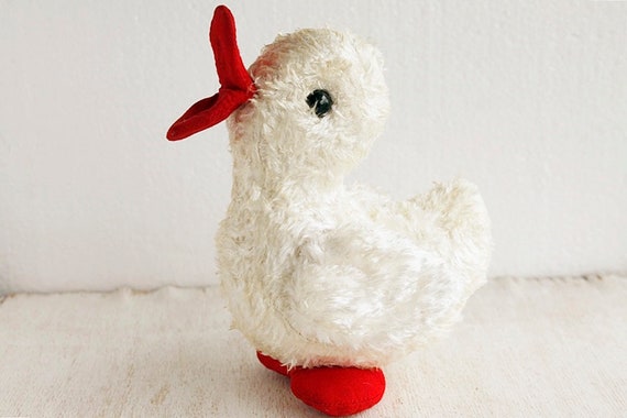white duck stuffed animal
