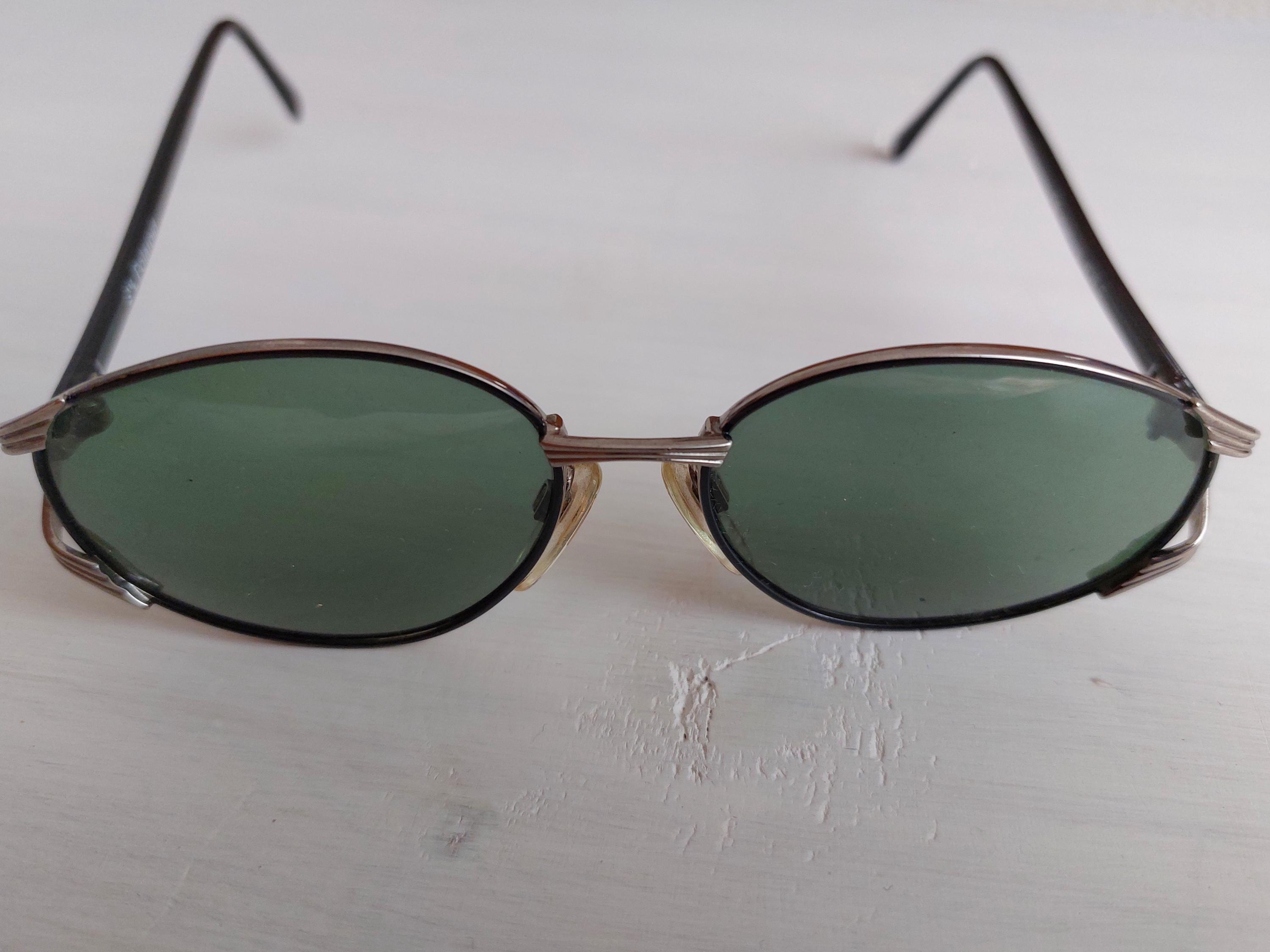 Vintage 90s Oval Sunglasses Retro Metal Frame Polarized  display picture 3