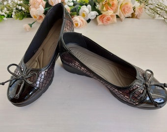 Schwarze Damen Loafers Vintage Flache Schuhe, Klassische Flache Sohle Leder Loafers, Leichte Gummisohle Schuhe, Slip-on Boot Damenschuhe
