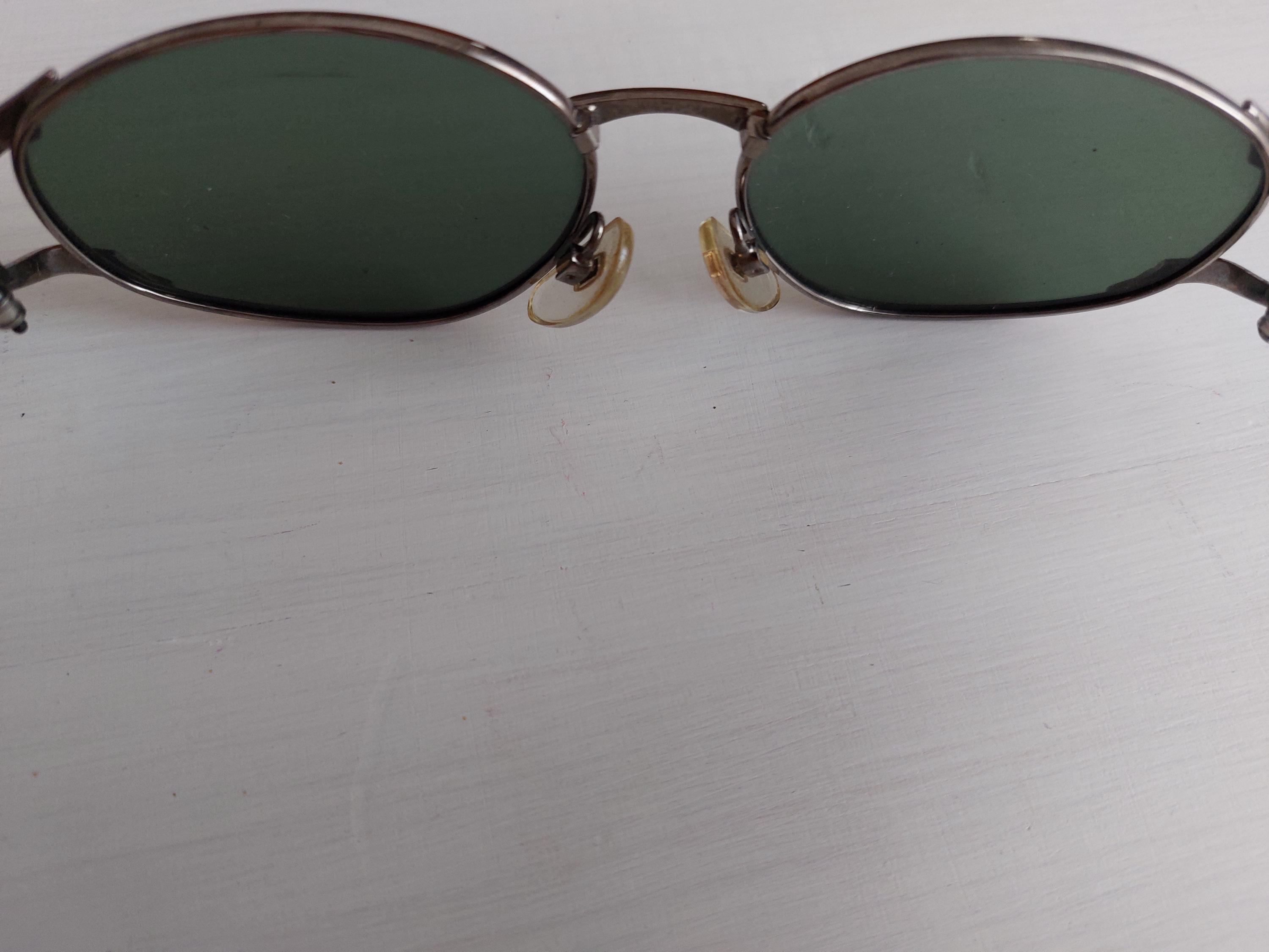 Vintage 90s Oval Sunglasses Retro Metal Frame Polarized 