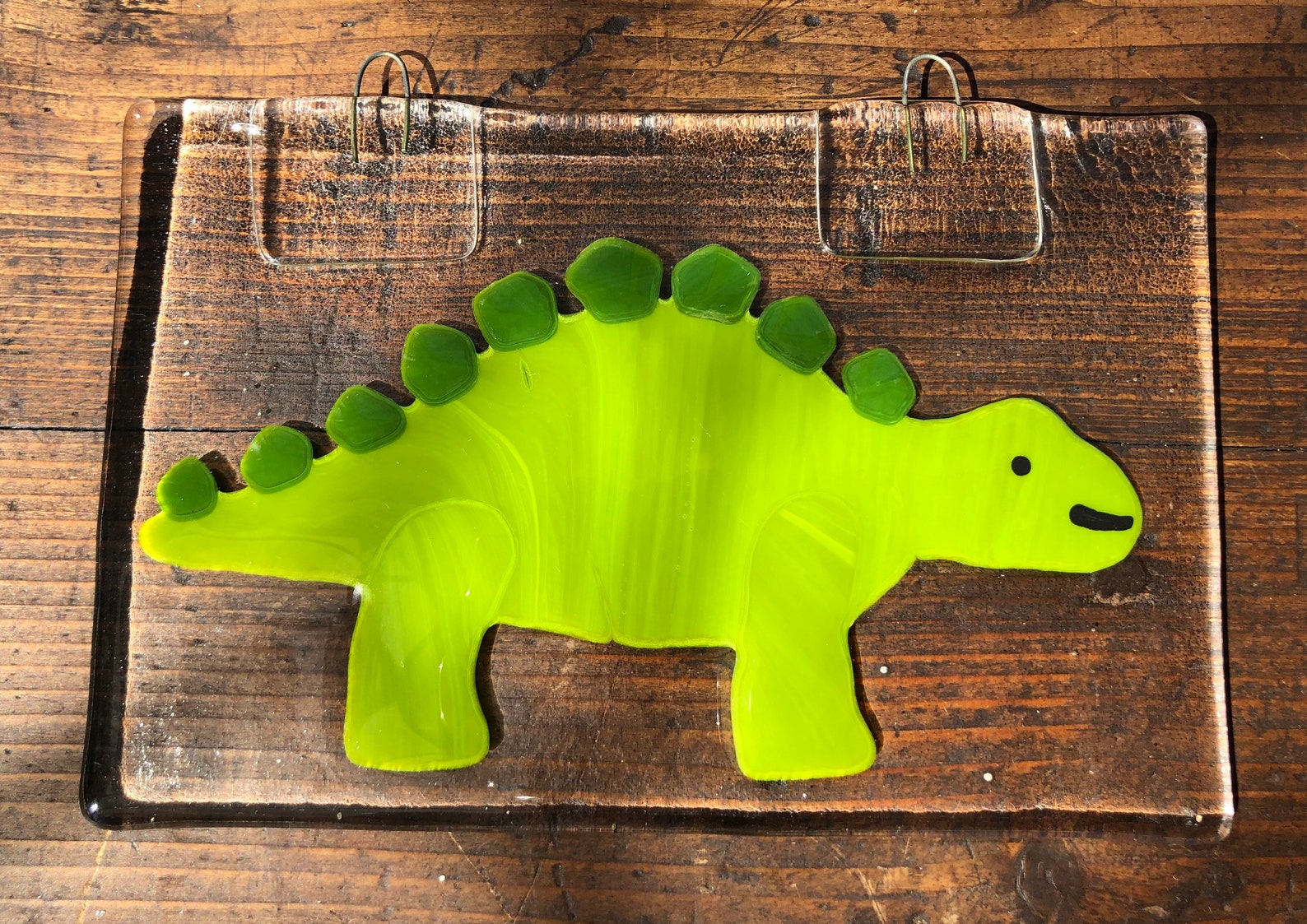 Cute smiling dinosaur suncatcher Etsy
