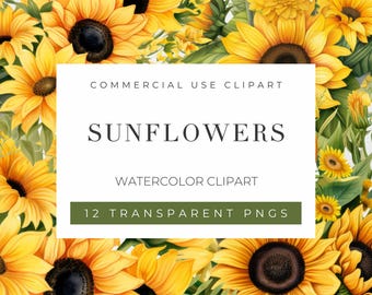 Sonnenblume Aquarell Blumen Clipart