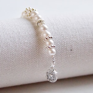 First Communion bracelet with charm