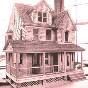 One of a Kind Replica of Folk Gothic House located in Douglaston, New York by the late artisan, Ned Kellogg