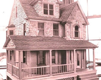 One of a Kind Replica of Folk Gothic House located in Douglaston, New York by the late artisan, Ned Kellogg