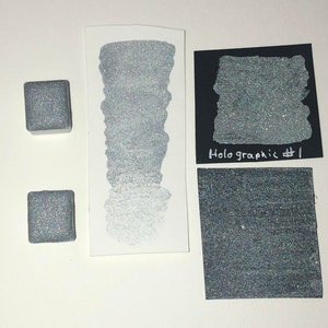 Holograficzne #1 Shimmer Sparkle Ręcznie robione farby akwarelowe w połowie formy do malowania akwarelami, kaligrafią, sztuką i rzemiosłem