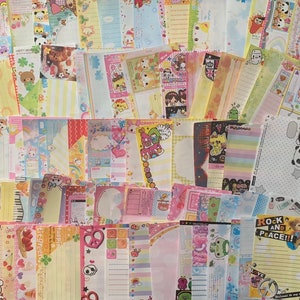 Carta Kawaii Vintage/ Rara/ Nuova misura 4X6 25 grandi fogli memo!