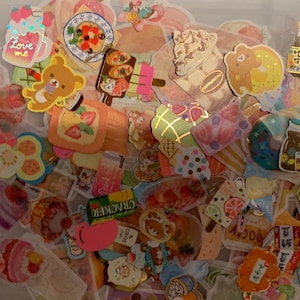 Kawaii Sticker Flakes 80 Food Related!
