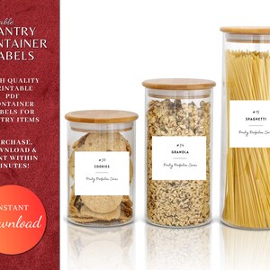 Pantry Labels