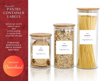 Pantry Labels