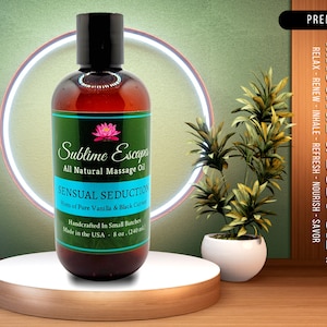 Organic Massage Oil, Aromatherapy Oil, Body Oil