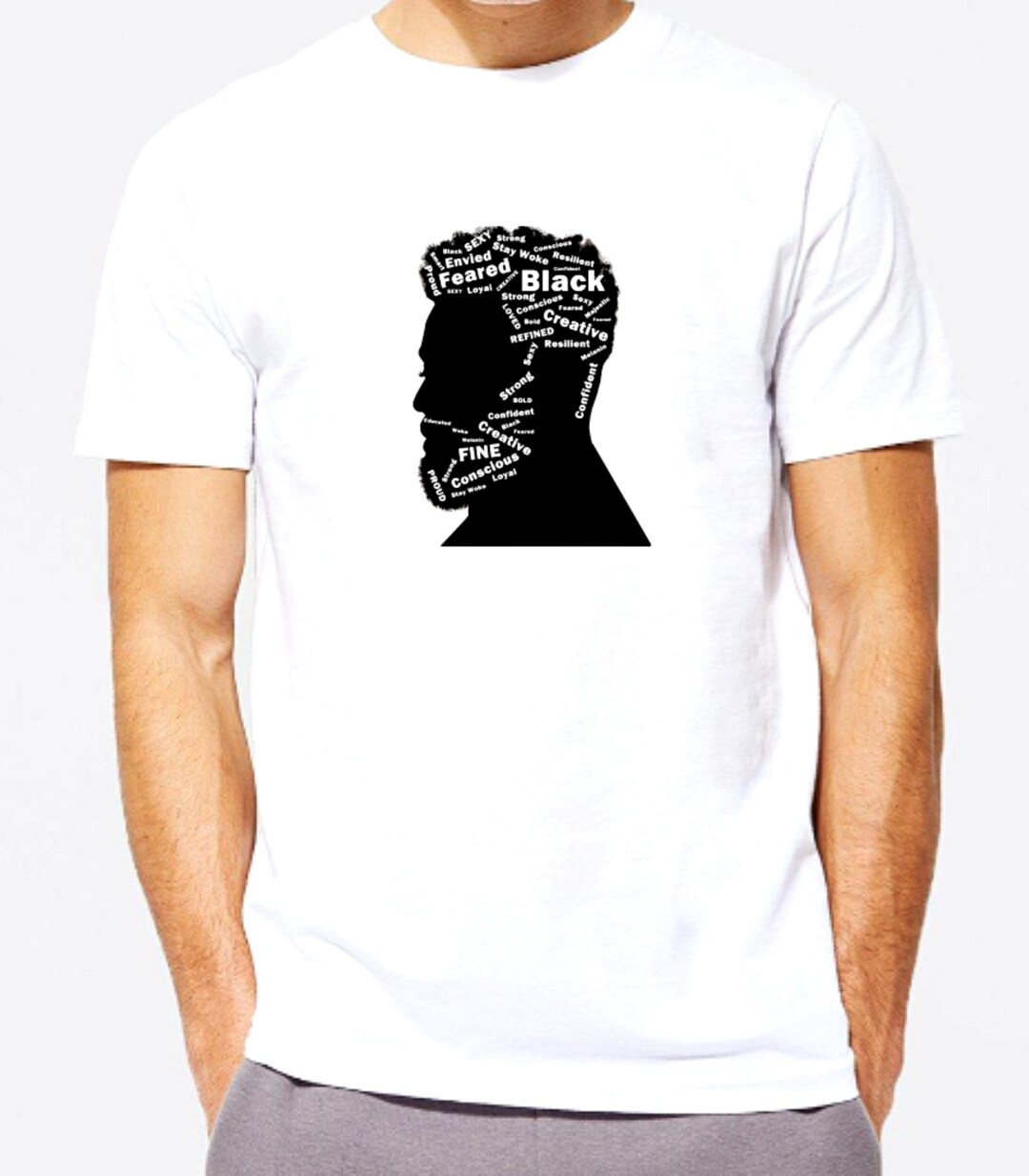 Black Man Tshirt Black Man Graphic Tee Graphic Tee Tshirt Shirt