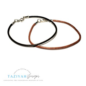 Unisex Leather Cord Bracelet | Black Leather Cord Bracelet | Leather Single Cord Bracelet | Unisex | For Male | For Female | Bracelet