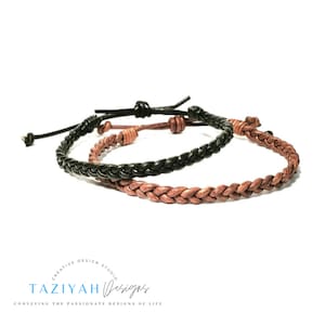 Leather Adjustable Braided Bracelet