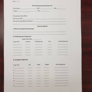 Printable Personal Trainer Client Intake Forms | Etsy